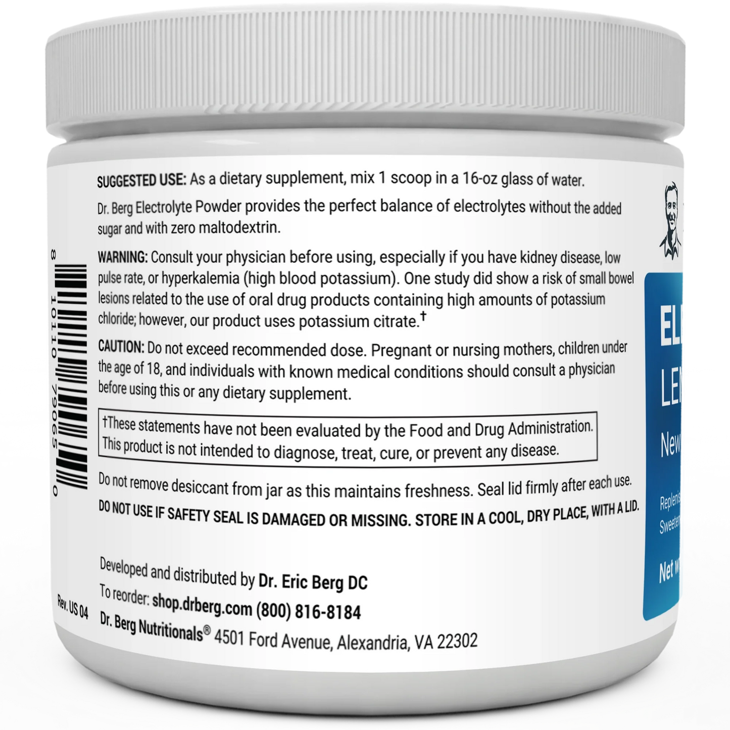 Electrolyte Powder with 1000 mg of Potassium with Magnesium