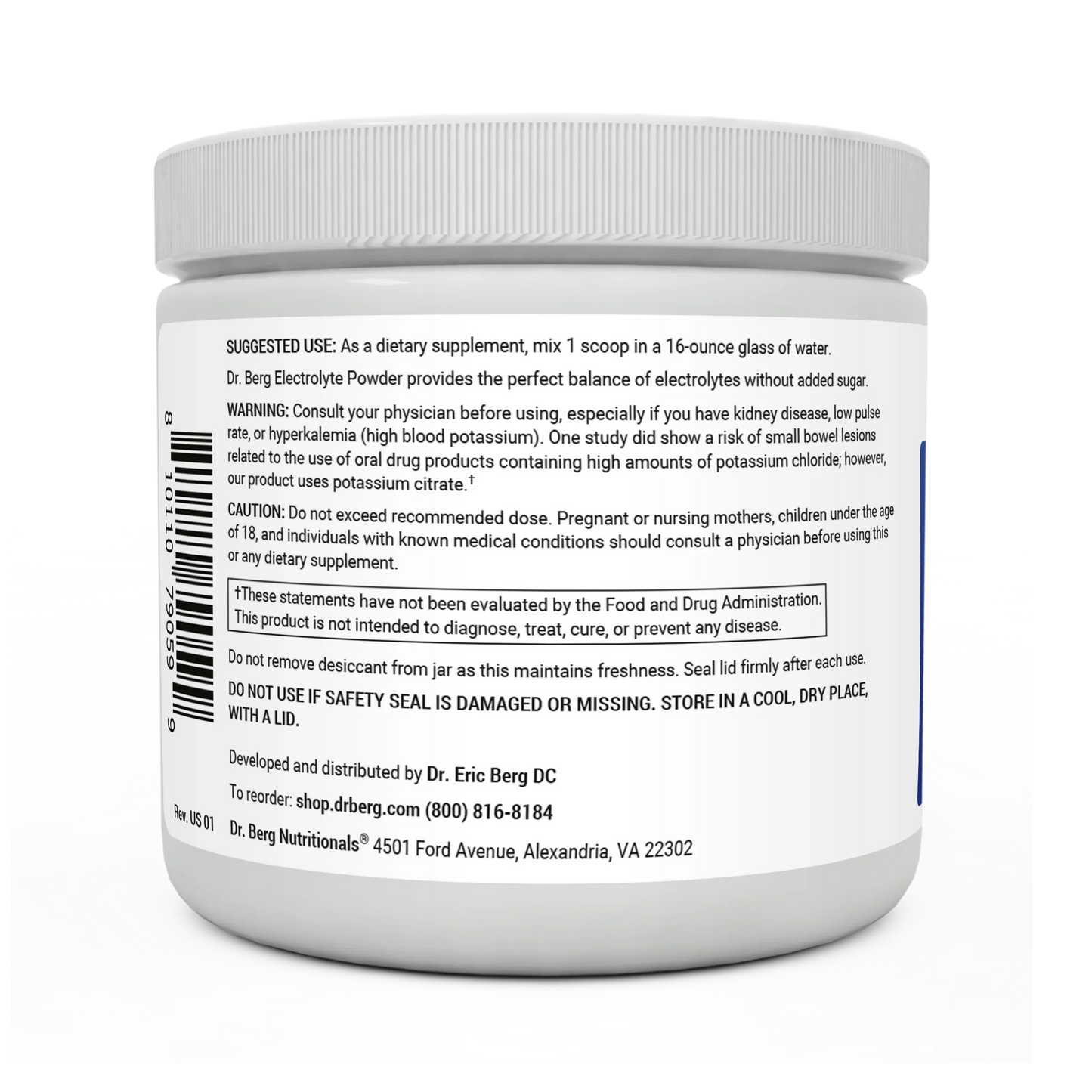 Electrolyte Powder with 1000 mg of Potassium with Magnesium