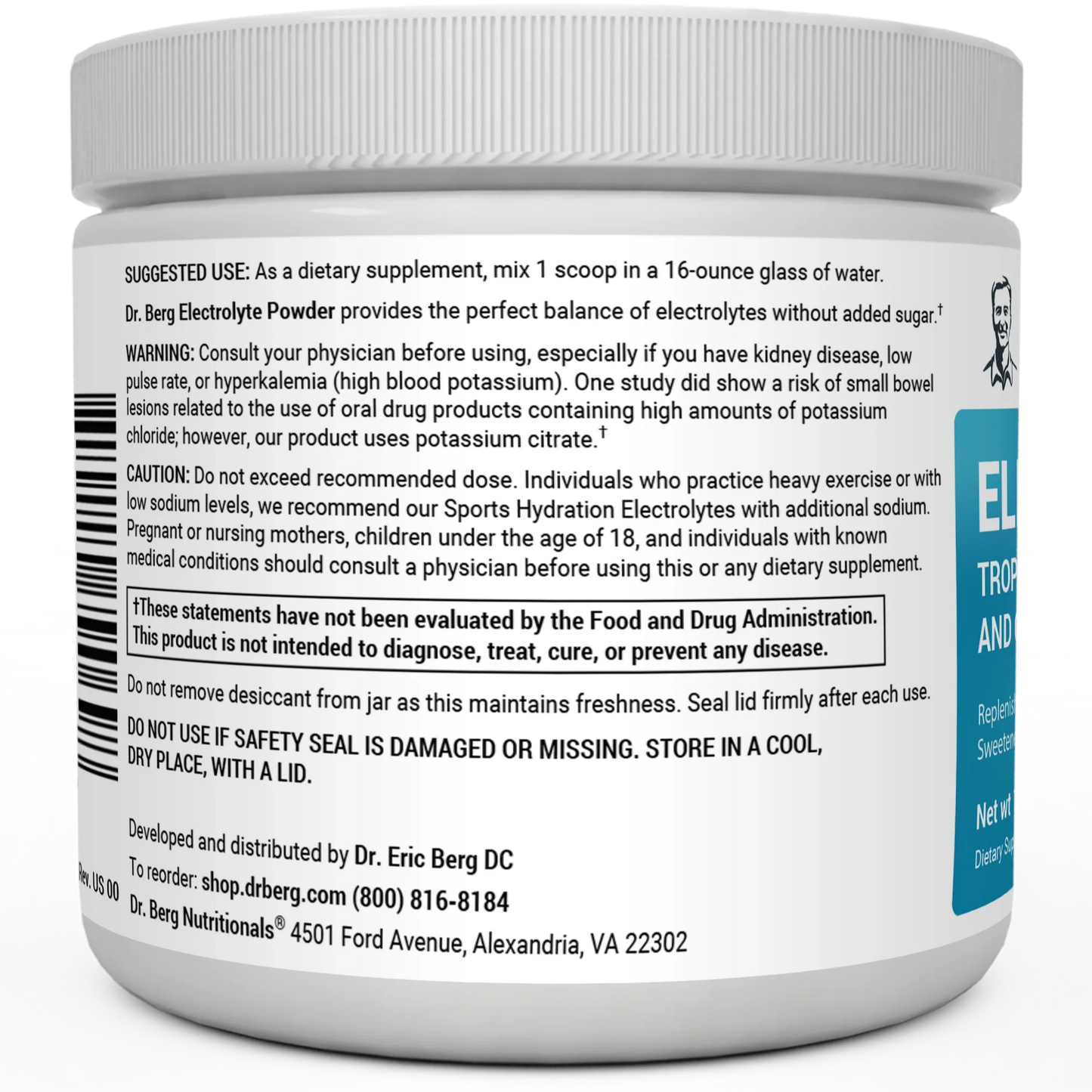 Electrolyte Powder with 1000 mg of Potassium with Magnesium