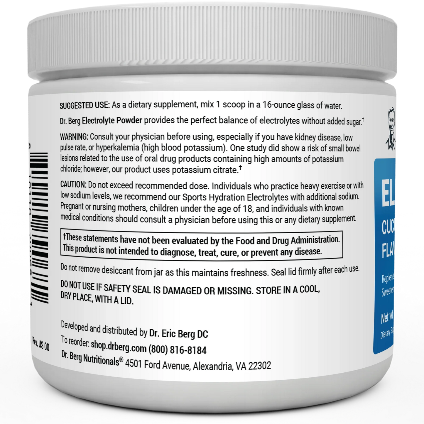 Electrolyte Powder with 1000 mg of Potassium with Magnesium