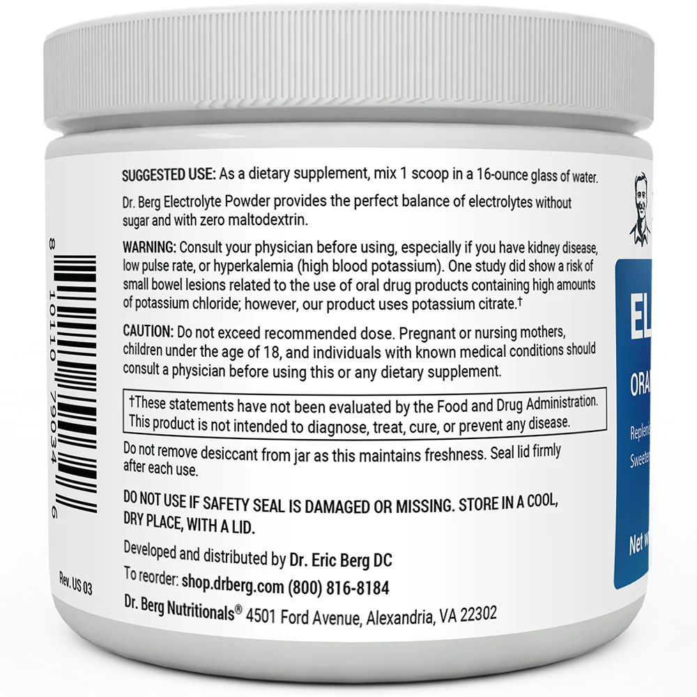Electrolyte Powder with 1000 mg of Potassium with Magnesium